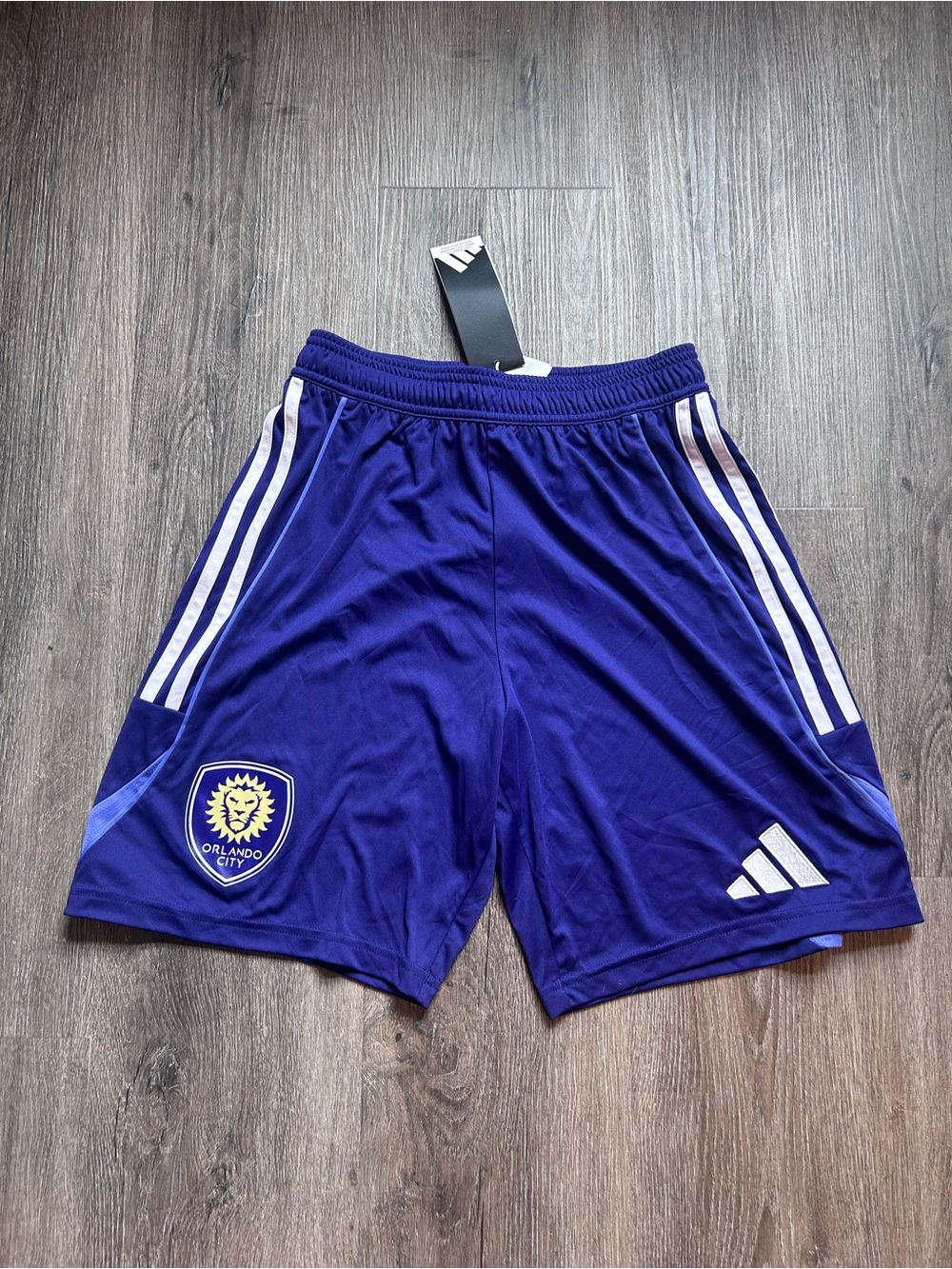 NEW Adidas Orlando City SC Soccer Shorts Men’s Sz Small NWT Purple MLS